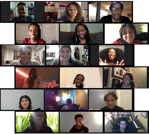 Members of the Arts Mentorship Program at their first talkback